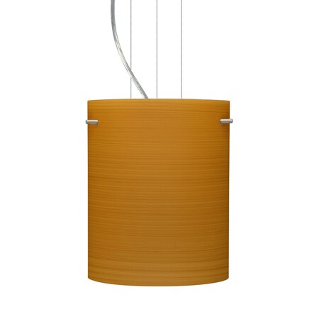 Besa Lighting Tamburo 8 Cable Pendant, Oak, Satin Nickel Finish, 1x100W Incandescent 1KG-4006OK-SN